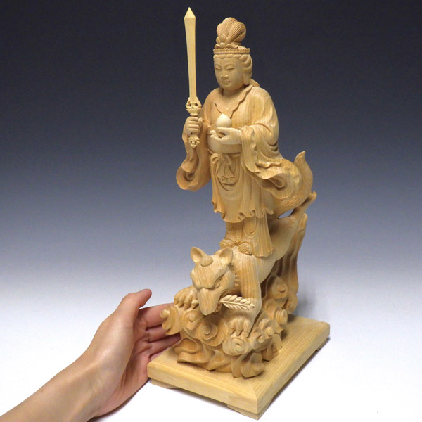 オープニングセール】 時代物【宝珠入荼枳尼天像】仏像 神像 工芸品