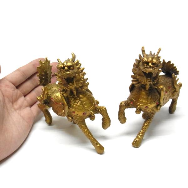 仏像 販売 龍祥-Ryusho- | 仏像や木彫り・縁起物などの販売・通販 / 風水開運置物 銅器麒麟 雌雄一対