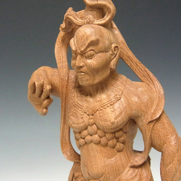 欅 仁王(金剛力士) 23cm 木彫り 仏像