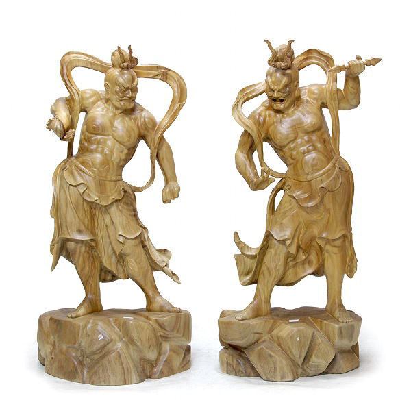 仏像 販売 龍祥-Ryusho- | 仏像や木彫り・縁起物などの販売・通販 / 楠 仁王 90cm