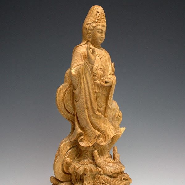 仏像 販売 龍祥-Ryusho- | 仏像や木彫り・縁起物などの販売・通販 / 香木桧 龍頭観音