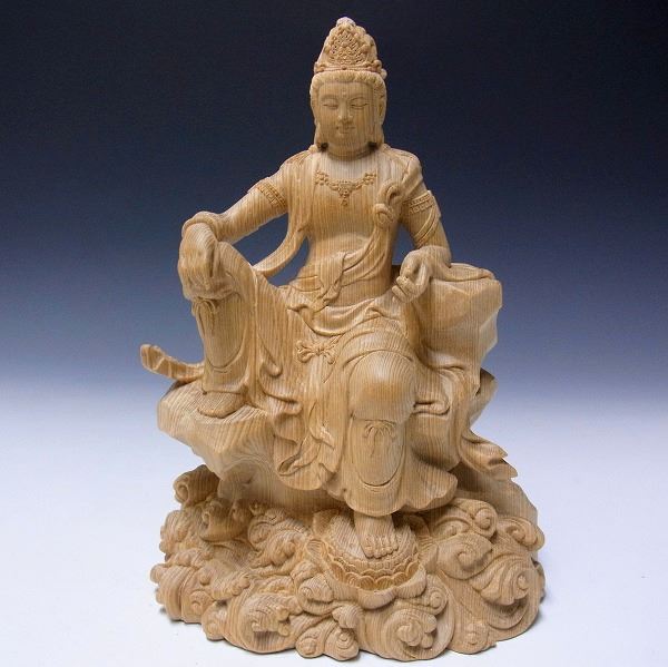仏像 販売 龍祥-Ryusho- | 仏像や木彫り・縁起物などの販売・通販 / 台湾桧 葉衣観音 木彫り 仏像